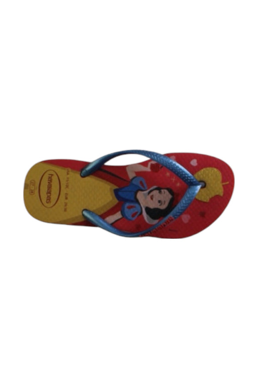 A Multicolour Flip Flops from Havaianas in size 4T for girl. (Front View)