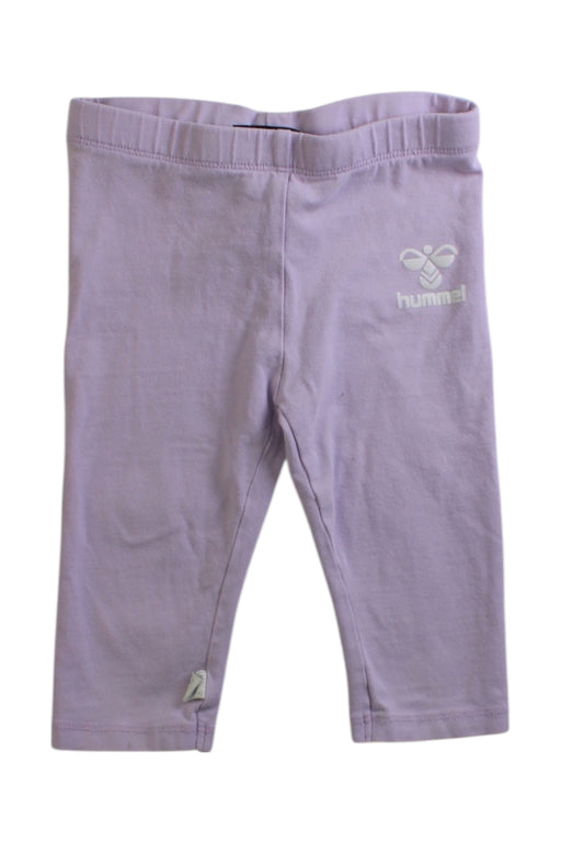 A Purple Leggings from hummel in size 3T for girl. (Front View)