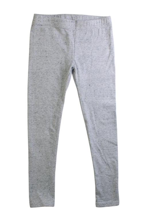 A Grey Leggings from Seed in size 5T for girl. (Front View)