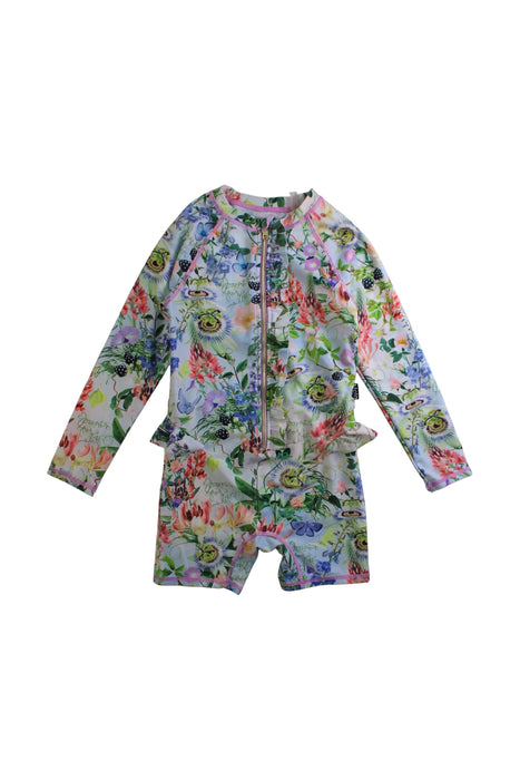 A Multicolour Rash Guards from Molo in size 5T for girl. (Front View)