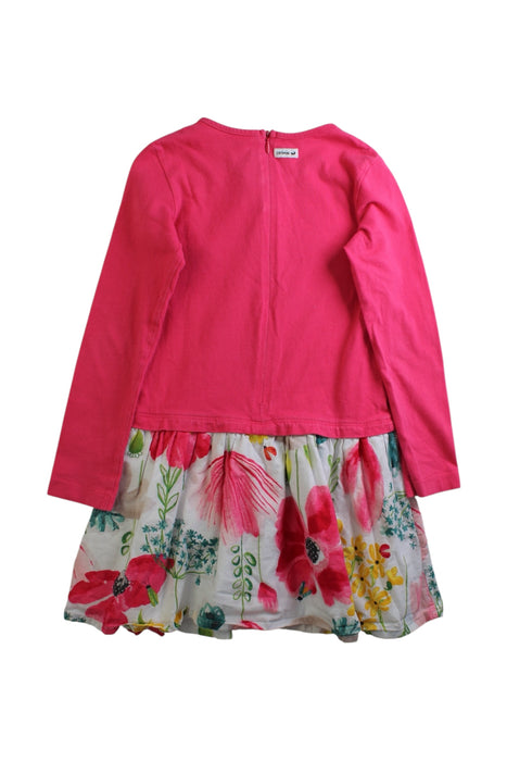 A Multicolour Long Sleeve Dresses from Catimini in size 6T for girl. (Back View)