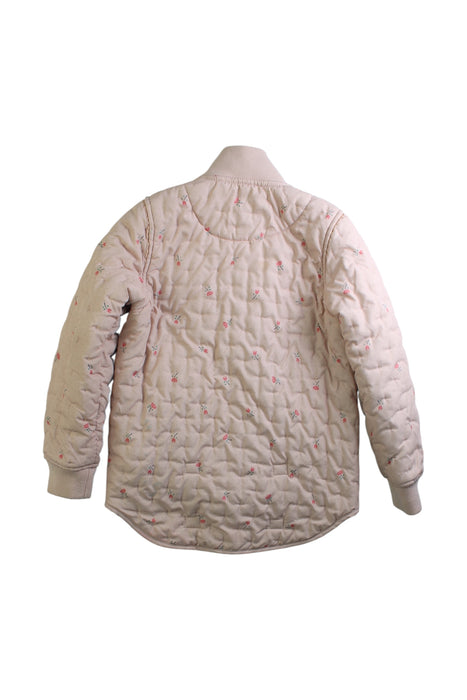 A Beige Puffer/Quilted Jackets from MarMar in size 5T for girl. (Back View)