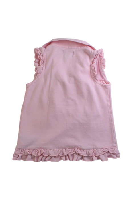 A Pink Sleeveless Tops from Polo Ralph Lauren in size 5T for girl. (Back View)
