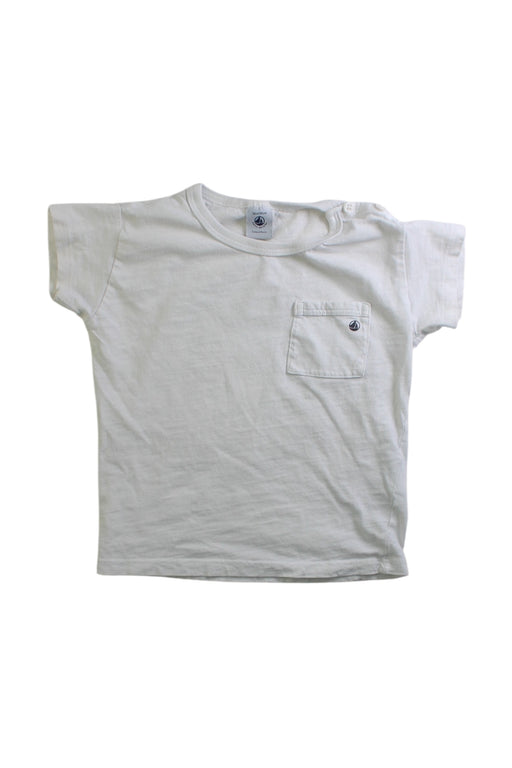 A White Short Sleeve T Shirts from Petit Bateau in size 3T for neutral. (Front View)