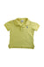 A Yellow Short Sleeve Polos from Ralph Lauren in size 2T for boy. (Front View)