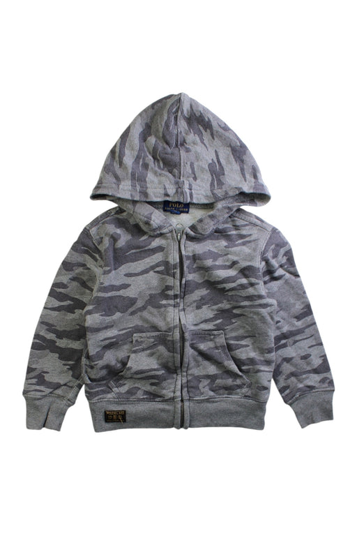 A Grey Hooded Sweatshirts from Polo Ralph Lauren in size 3T for boy. (Front View)
