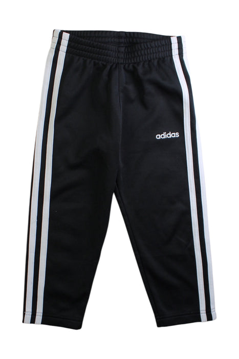 A Black Active Pants from Adidas in size 3T for boy. (Front View)