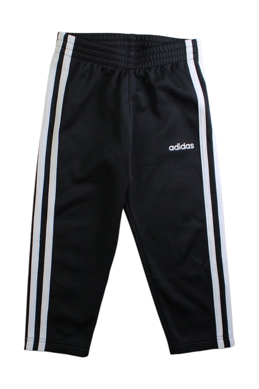 A Black Active Pants from Adidas in size 3T for boy. (Front View)