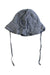 A Blue Sun Hats from Bauer in size 12-18M for girl. (Back View)