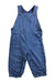A Blue Long Overalls from The Little White Company in size 6-12M for girl. (Front View)