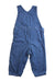 A Blue Long Overalls from The Little White Company in size 6-12M for girl. (Back View)