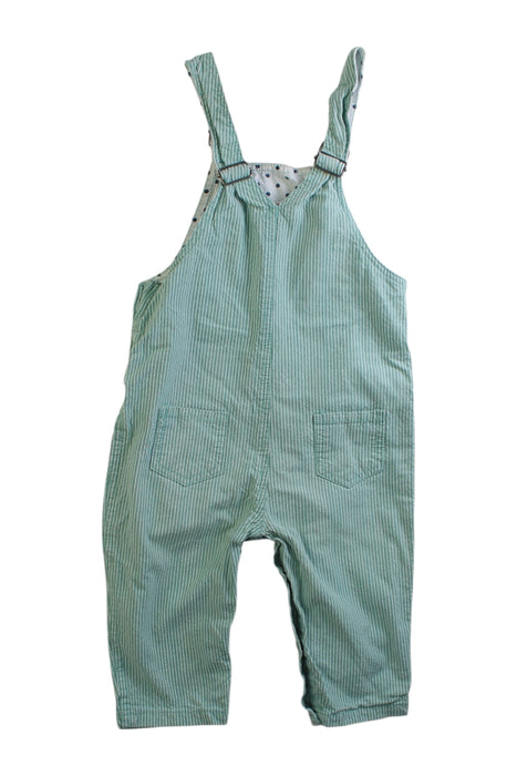 A Green Long Overalls from Seed in size 6-12M for neutral. (Back View)