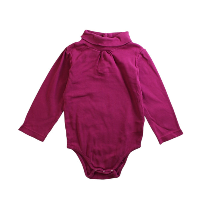 A Purple Long Sleeve Bodysuits from Jacadi in size 12-18M for girl. (Front View)