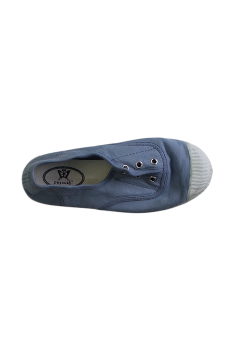 A Blue Sneakers from Papouelli in size 7Y for boy. (Front View)