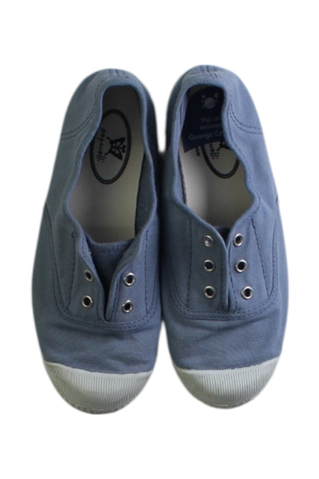 A Blue Sneakers from Papouelli in size 7Y for boy. (Back View)
