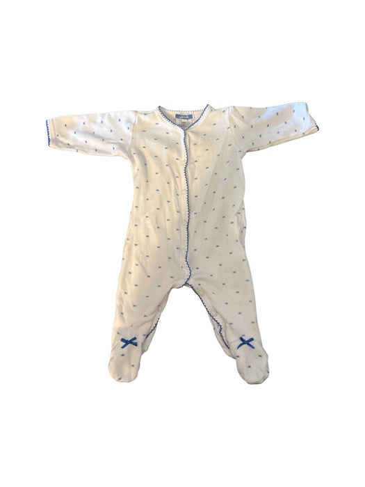 A White Onesies from Jacadi in size 0-3M for girl. (Front View)