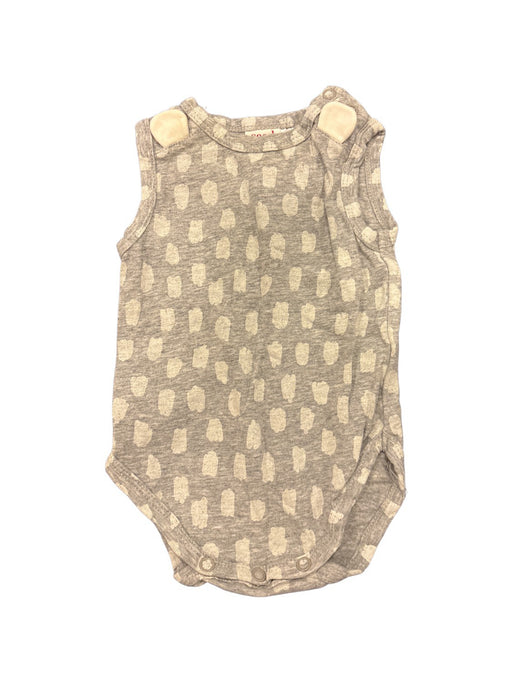 A Grey Sleeveless Bodysuits from Seed in size Newborn for neutral. (Front View)
