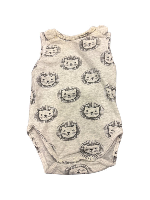 A Black Sleeveless Bodysuits from Seed in size Newborn for boy. (Front View)
