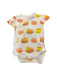 A White Short Sleeve Bodysuits from The Wee Bean in size 0-3M for neutral. (Front View)