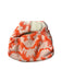 A Orange Cloth Diapers from TotsBots in size 0-3M for neutral. (Front View)