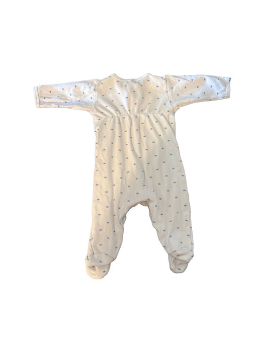 A White Onesies from Jacadi in size 0-3M for girl. (Back View)