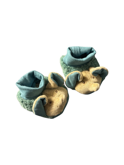 A Blue Booties from Moulin Roty in size 12-18M for boy. (Back View)