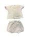 A White Shorts Sets from Babidu in size 0-3M for boy. (Back View)