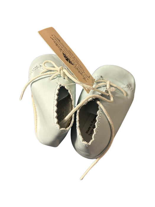 A Blue Dress Shoes from Le Petit Fils du Cordonnier in size 3-6M for neutral. (Back View)