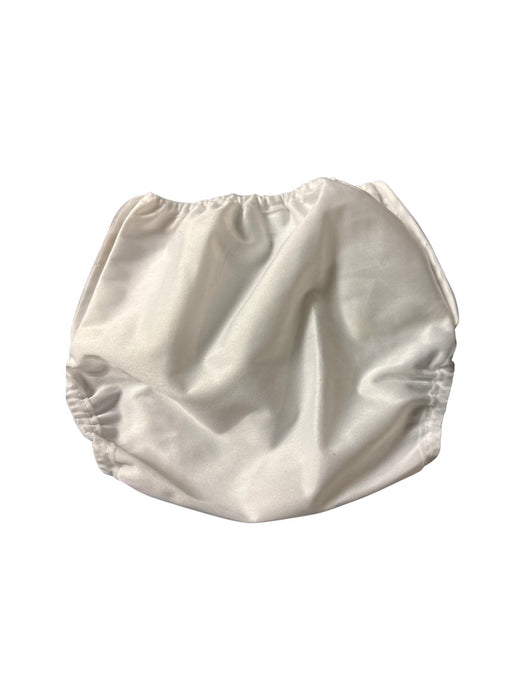 A White Cloth Diapers from Mother-ease in size 0-3M for neutral. (Back View)