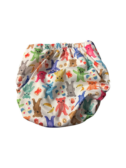 A Multicolour Cloth Diapers from TotsBots in size 0-3M for neutral. (Back View)