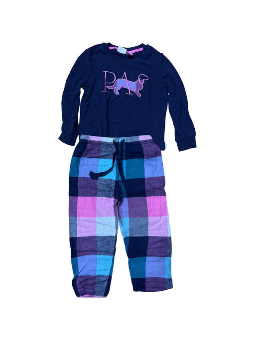 A Navy Pyjama Sets from Petasil in size 6T for girl. (Front View)