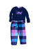 A Navy Pyjama Sets from Petasil in size 6T for girl. (Front View)