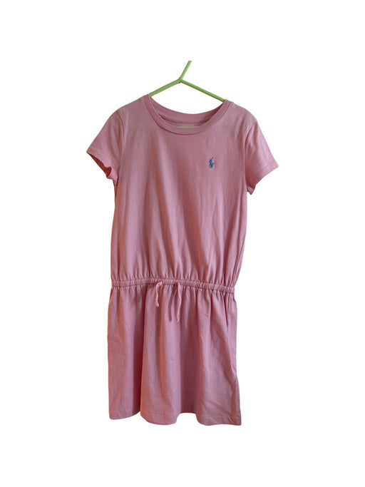 A Pink Short Sleeve Dresses from Polo Ralph Lauren in size 6T for girl. (Front View)