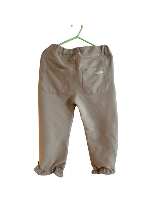 A Beige Casual Pants from Petit Main in size 5T for girl. (Back View)