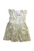A Gold Sleeveless Dresses from Seed in size 5T for girl. (Front View)