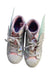 A Silver Sneakers from Skechers in size 5T for girl. (Back View)