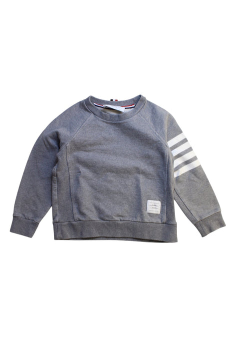 A Grey Crewneck Sweatshirts from Thom Browne in size 8Y for boy. (Front View)
