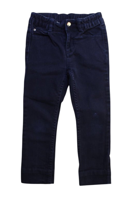 A Navy Jeans from Jacadi in size 5T for boy. (Front View)