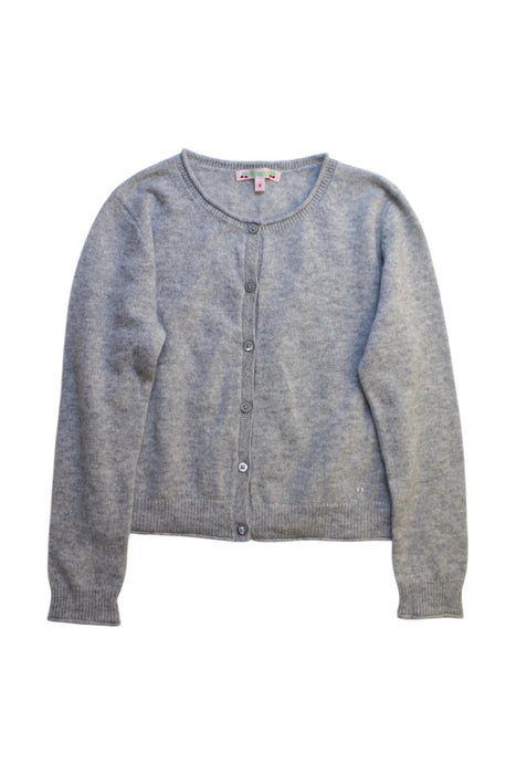 A Grey Cardigans from Bonpoint in size 8Y for girl. (Front View)