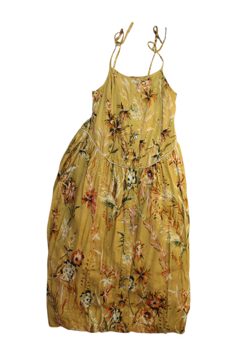 A Yellow Sleeveless Dresses from Excuse My French in size 10Y for girl. (Front View)