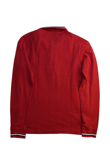 A Red Long Sleeve Polos from Moncler in size 14Y for boy. (Back View)