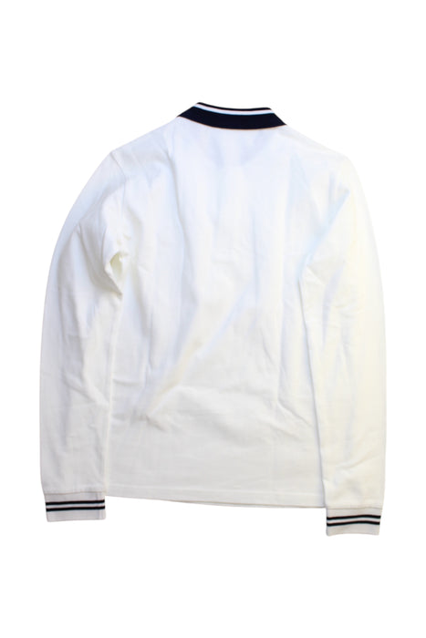 A White Long Sleeve Polos from Moncler in size 14Y for boy. (Back View)