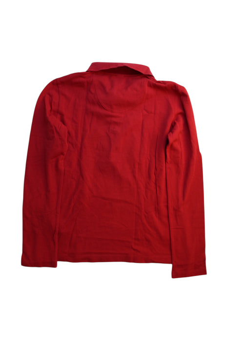 A Red Long Sleeve Polos from Boss in size 14Y for boy. (Back View)