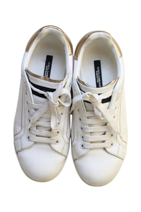 A White Sneakers from Dolce & Gabbana in size 7Y for neutral. (Back View)