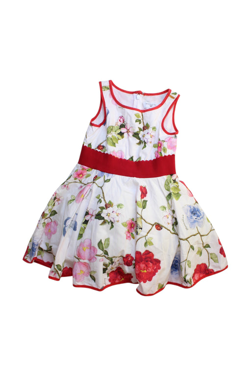 A Multicolour Sleeveless Dresses from Monnalisa in size 2T for girl. (Front View)