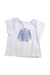 A White Short Sleeve T Shirts from Jacadi in size 18-24M for girl. (Front View)