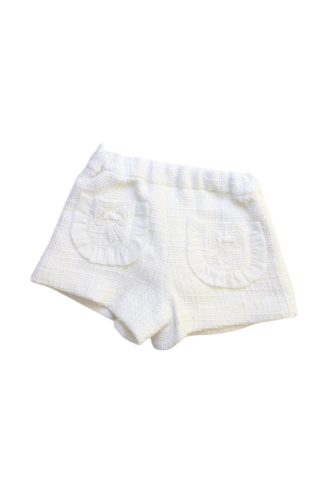 A White Shorts from Nicholas & Bears in size 12-18M for girl. (Front View)