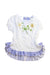 A White Short Sleeve Dresses from Monnalisa in size 3T for girl. (Front View)