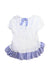 A White Short Sleeve Dresses from Monnalisa in size 3T for girl. (Back View)