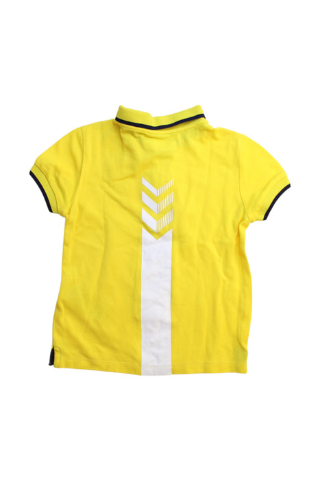 A Yellow Short Sleeve Polos from Ferrari in size 3T for boy. (Back View)